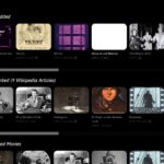 Interface de WikiFlix présentant des films classiques du domaine public