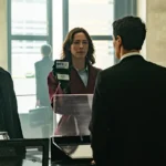 Agents du FBI confrontant un suspect dans The Beauty, scène de l’épisode 7