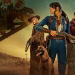 Lucy, Maximus et la Goule armés devant New Vegas dans la série Fallout sur Prime Video