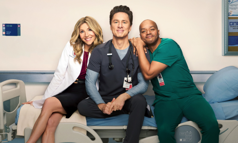 Zach Braff, Donald Faison et Sarah Chalke réunis dans la saison 10 de Scrubs à l’hôpital Sacré-Cœur