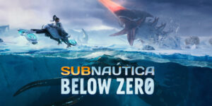 Illustration de Subnautica Below Zero montrant une exploration sous-marine dans un environnement glacé avec des créatures hostiles