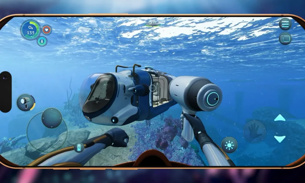 Outil de Subnautica Below Zero utilisé sous l’eau lors d’une phase d’exploration