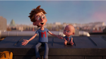 Super-Charlie bébé super-héros et son grand frère dans le film d’animation adapté des livres de Camilla Läckberg
