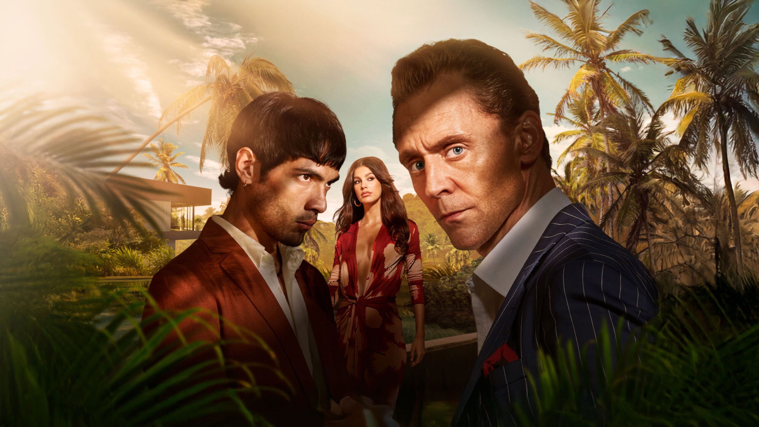 Tom Hiddleston dans The Night Manager saison 2 sur Prime Video, entouré de nouveaux personnages