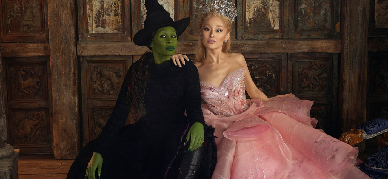 Elphaba et Glinda dans le film Wicked avec Cynthia Erivo et Ariana Grande