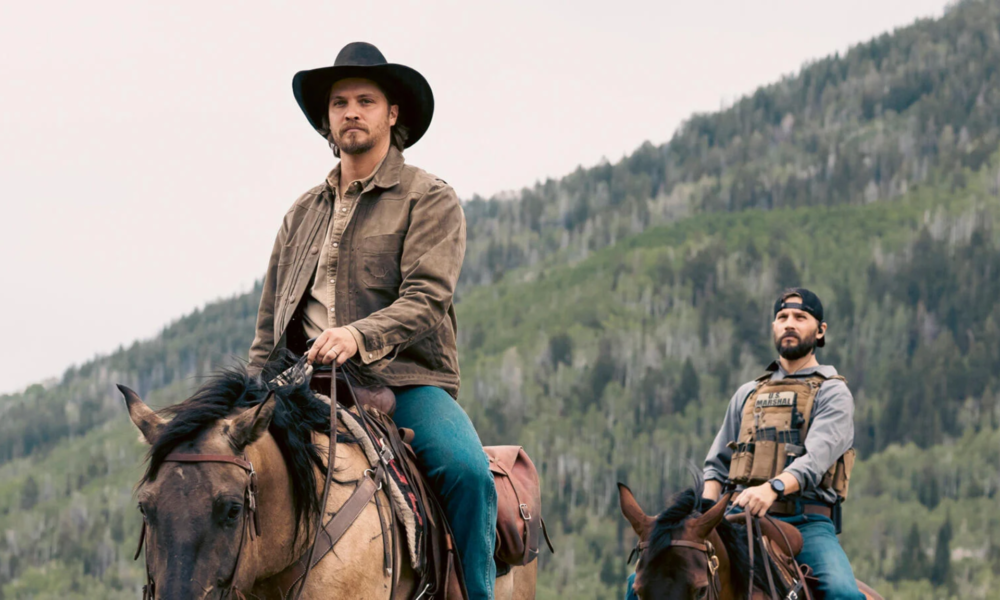 Kayce Dutton à cheval dans Marshals, le spin-off de l’univers Yellowstone diffusé sur Paramount+